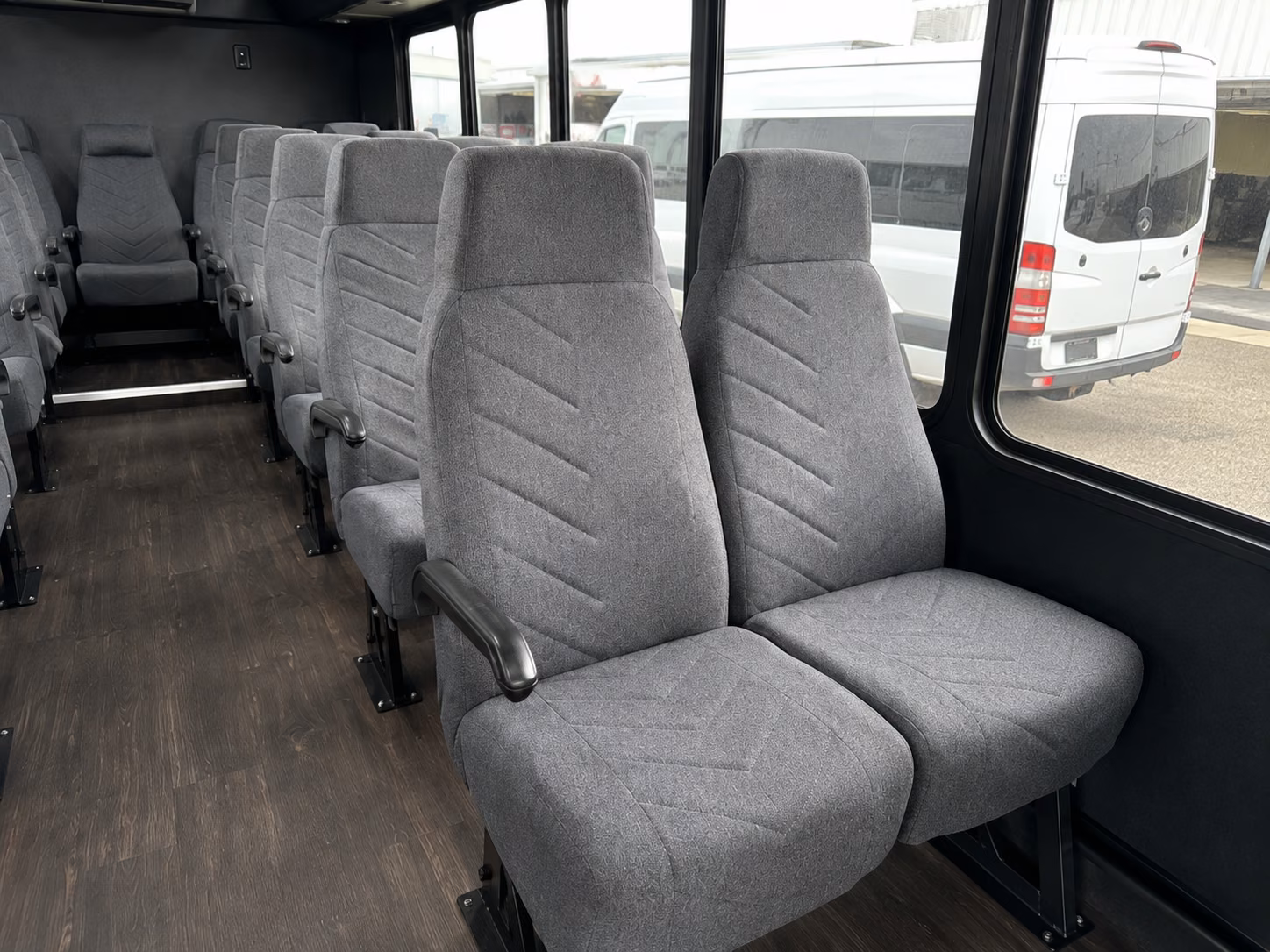 plano 15 passenger minibus inside