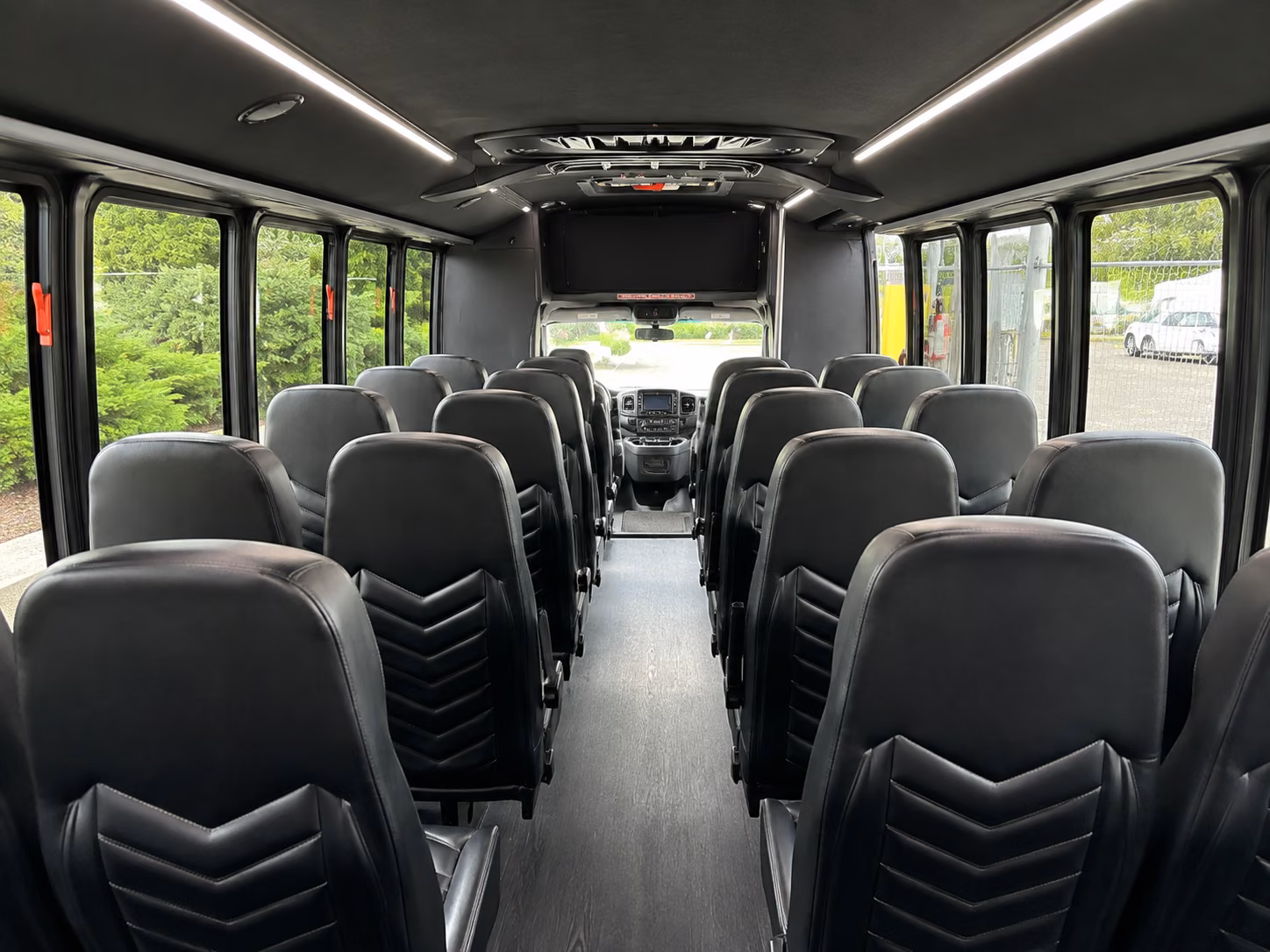 plano 18 passenger minibus interior