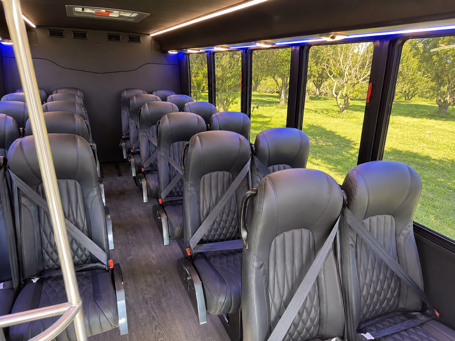 plano 20 passenger minibus inside