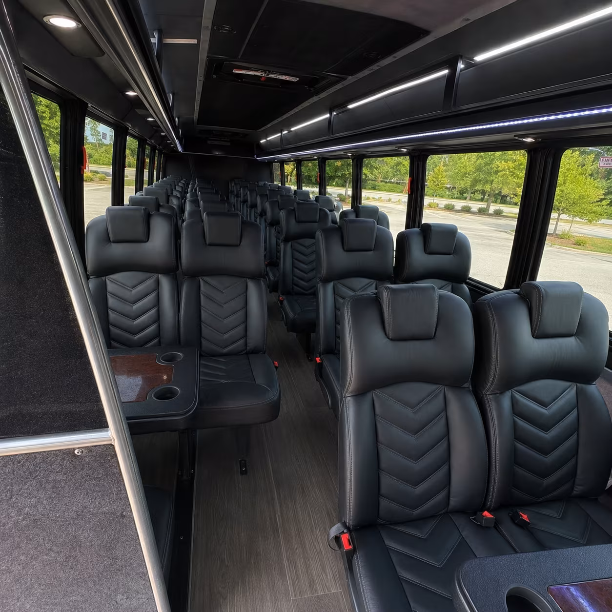 plano 25 passenger minibus interior