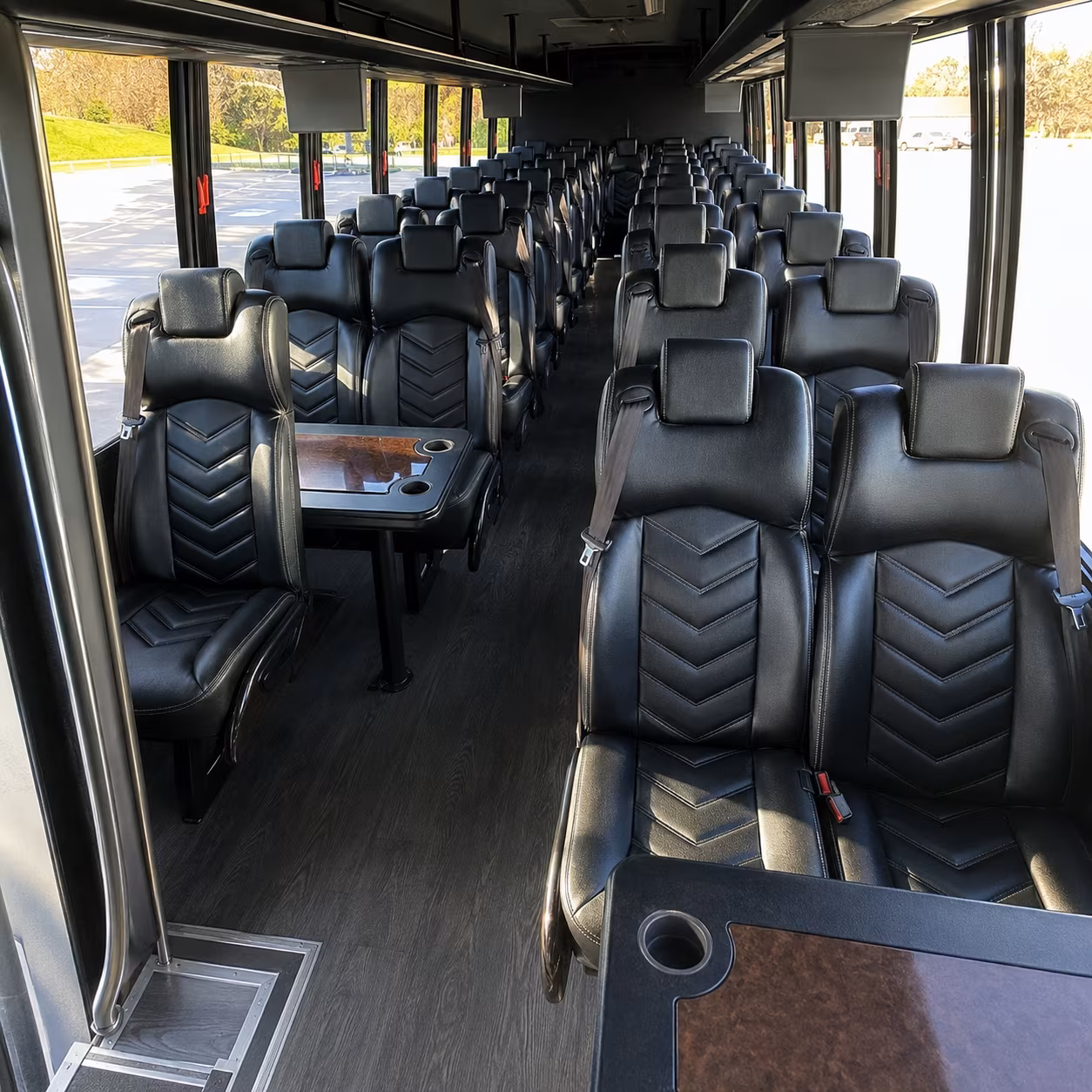 plano 35 passenger minibus inside