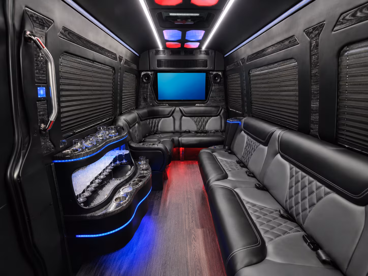 plano sprinter limousine inside