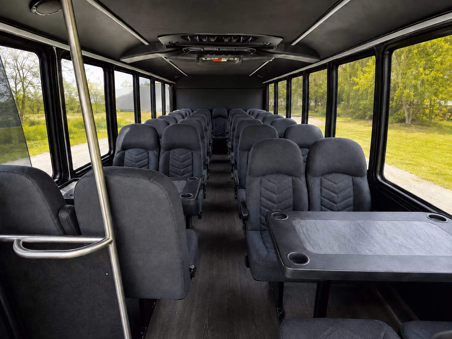plano wedding transportation onboard seating