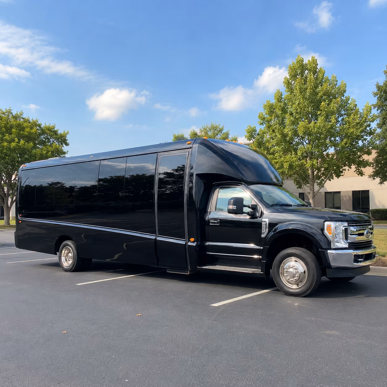 rent a bus in plano for pre prom dinners and photo stops